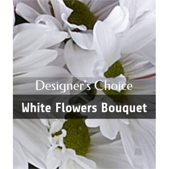 Choix du fleuriste - Bouquet teintes blanches